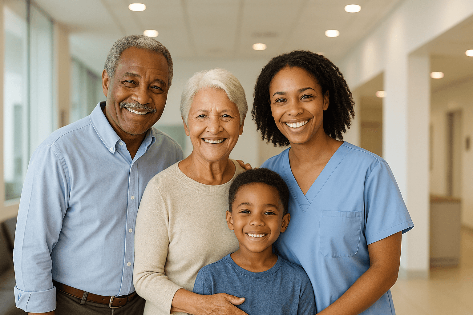 Happy family representing Family Access Medical